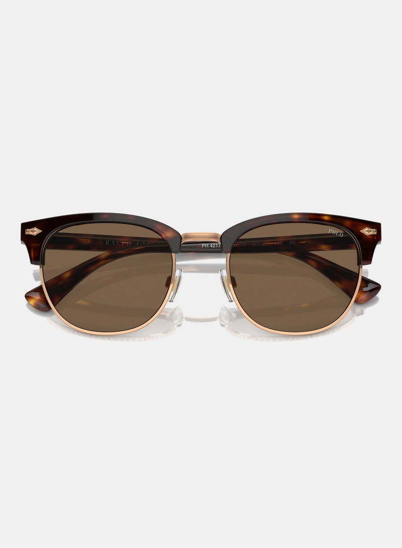 POLO RALPH LAUREN Semi-Rimless Round Sunglasses 0PH4217 - Image 4